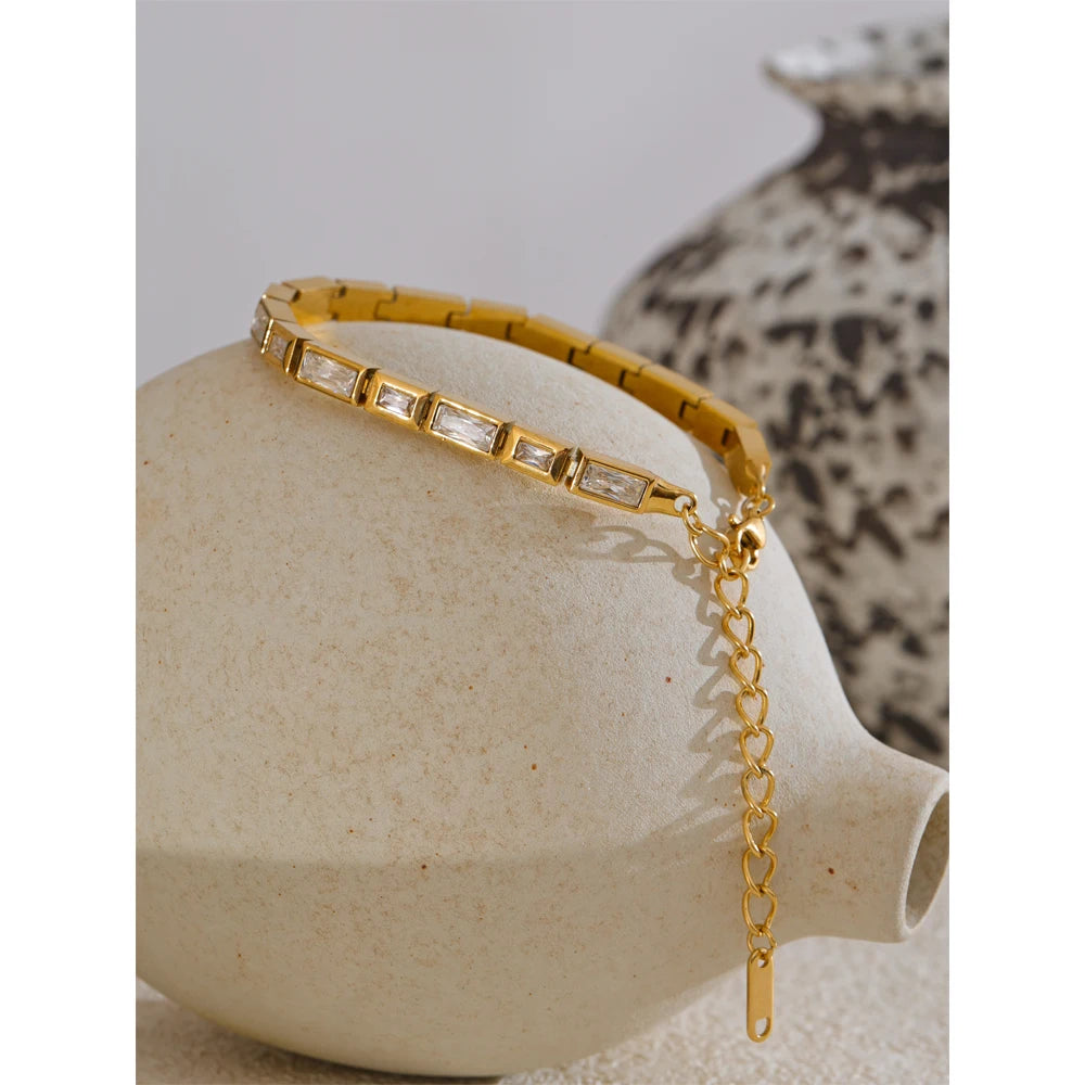 NORYO Square Zirconia Armband - NORYO