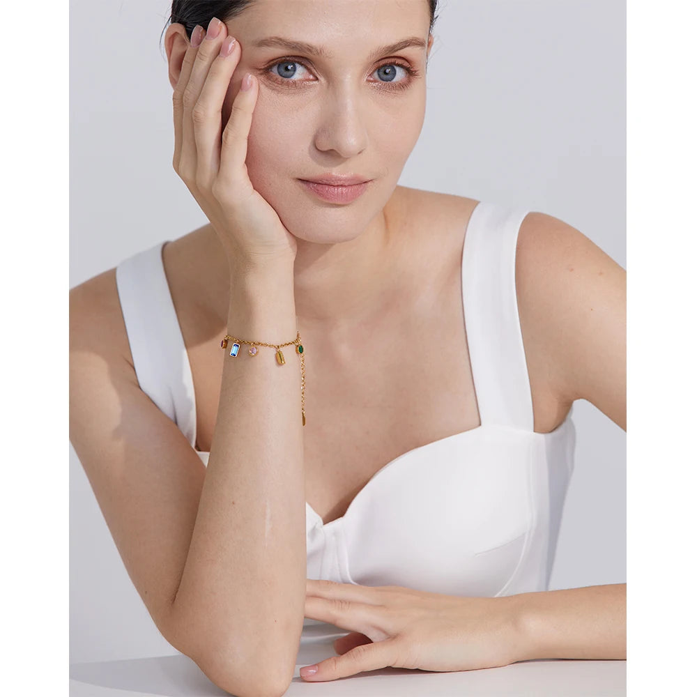 NORYO Rainbow Square Kette/Armband - NORYO