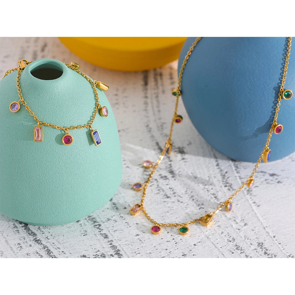 NORYO Rainbow Square Kette/Armband - NORYO