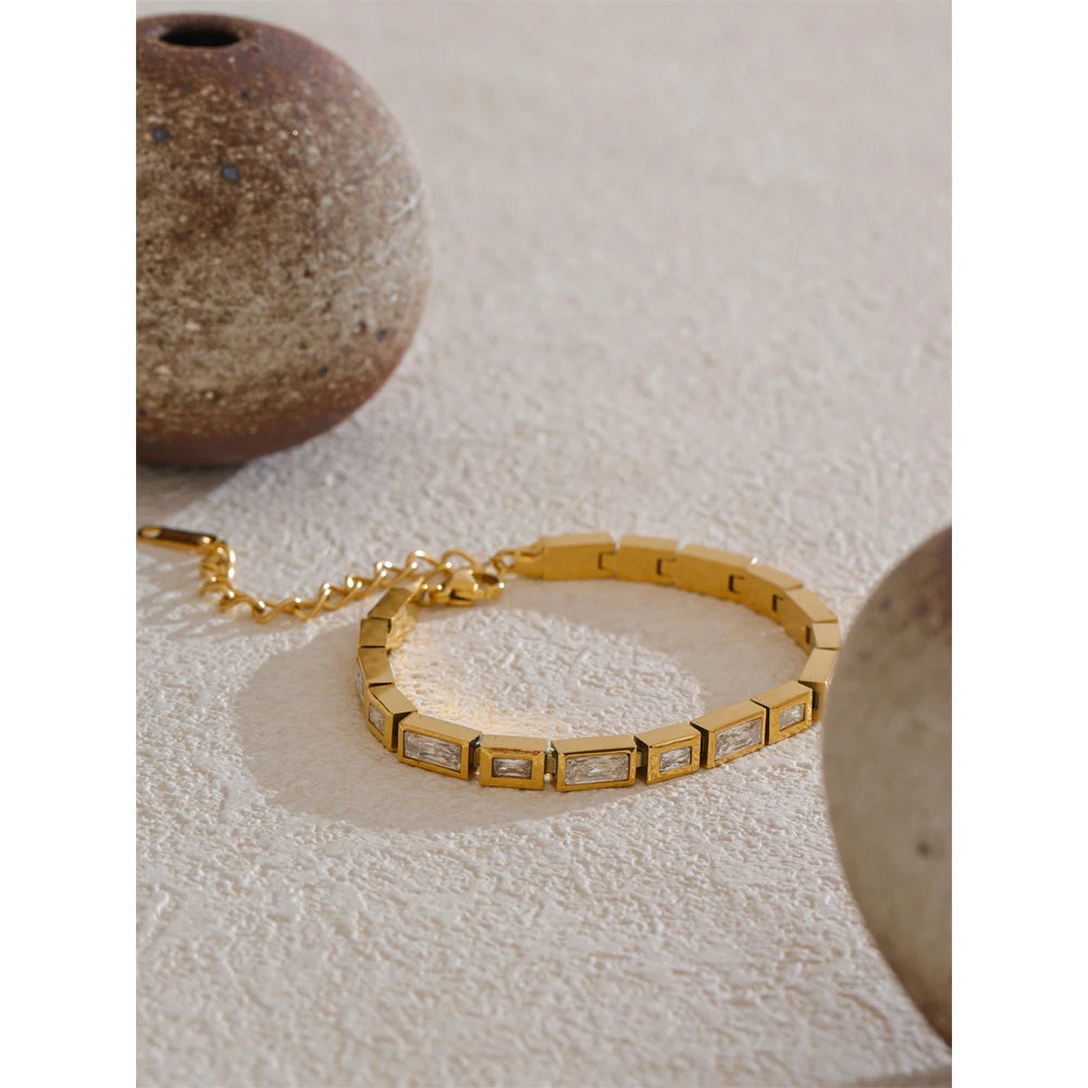 NORYO Square Zirconia Armband - NORYO